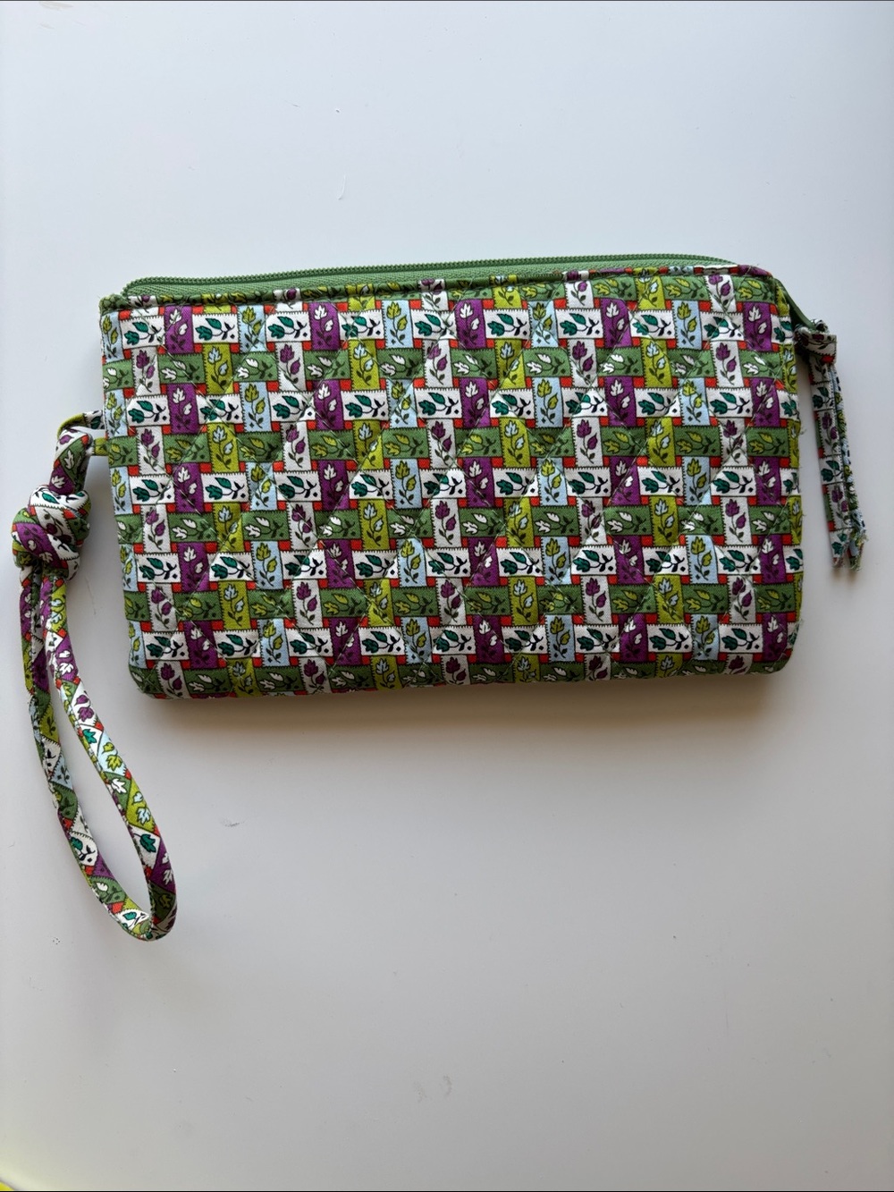 Vera Bradley Zip Wristlet
Ribbon Plaid in Premium Cotton